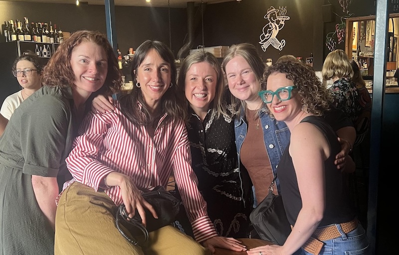 Meg Callander with the team from Juno