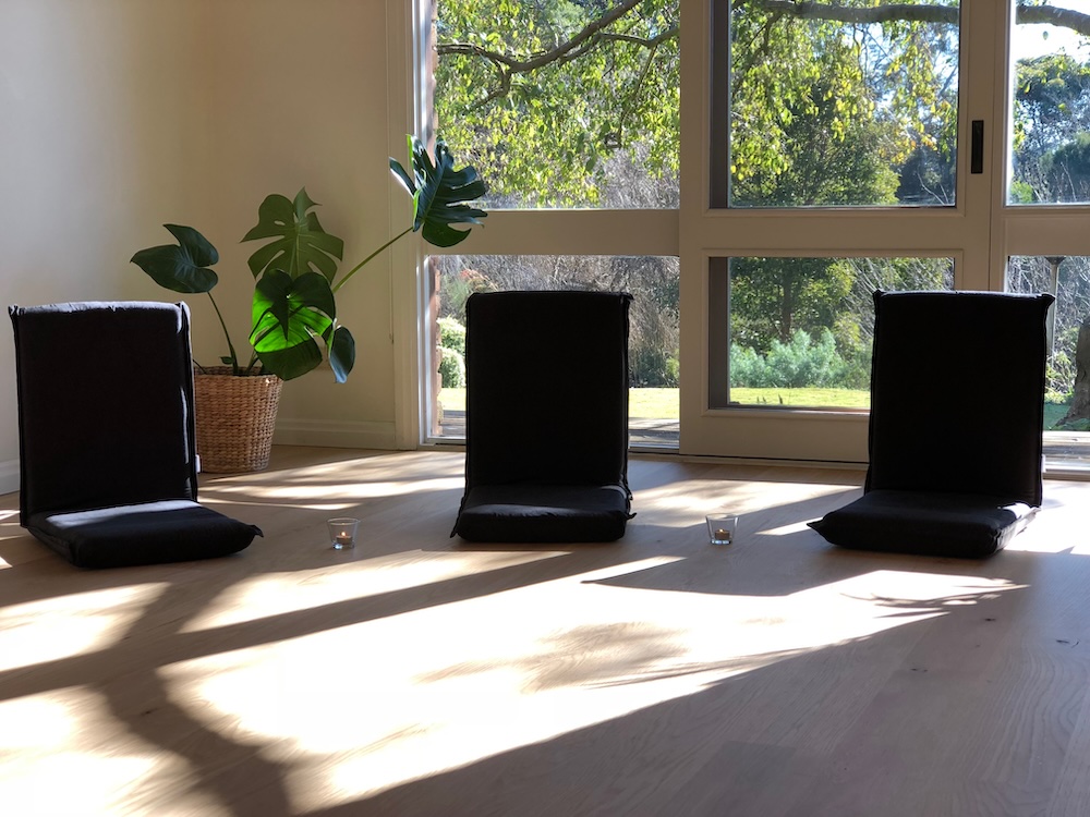 mindfulness-self-compassion-workshop Meditation chairs in a circle