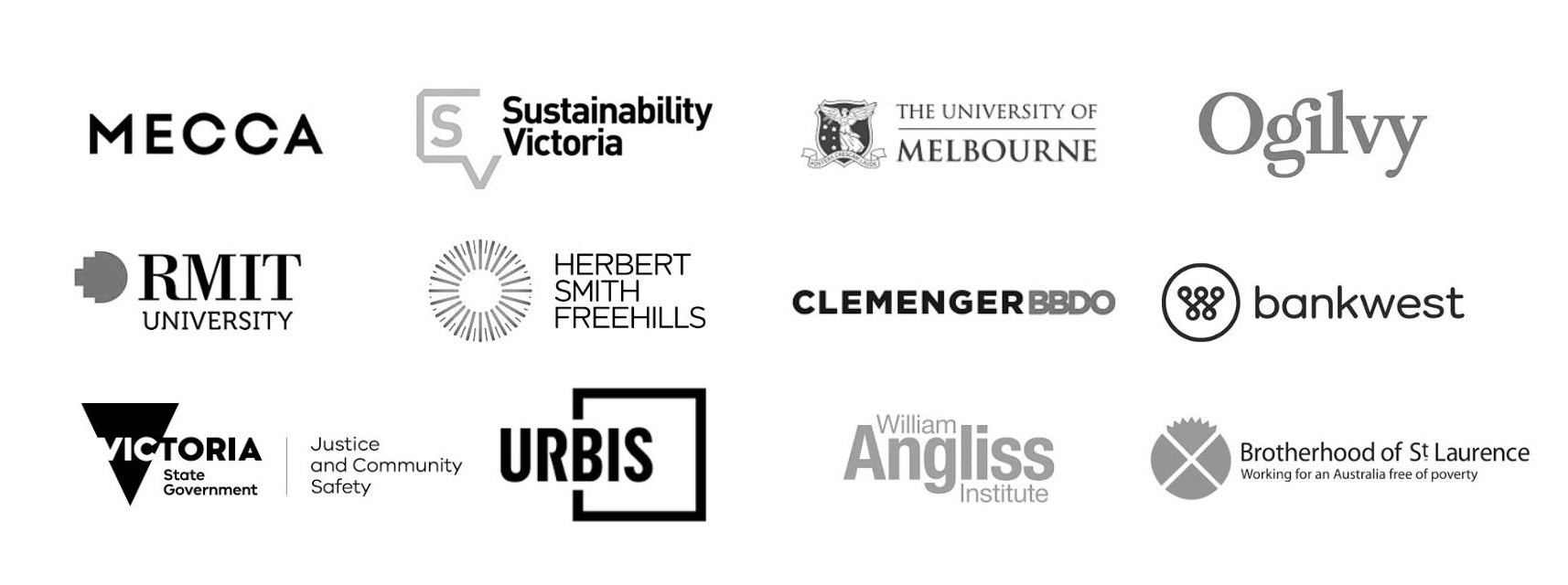 Colllection of company logos