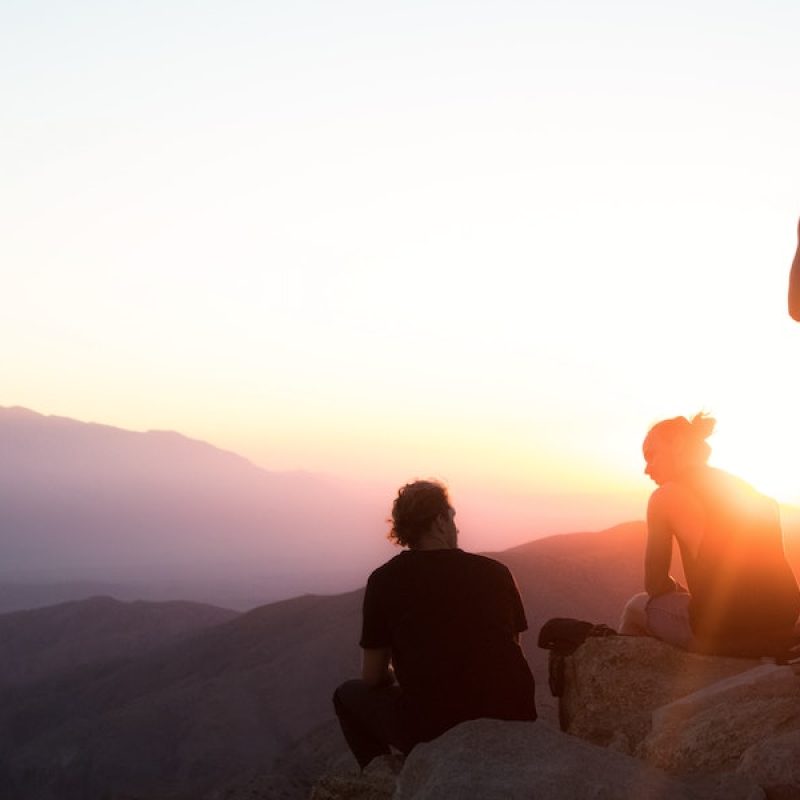 hikers finding courage
